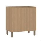 Balcão 2 Portas 80x87x53cm Madeira Freijó Slim Luciane