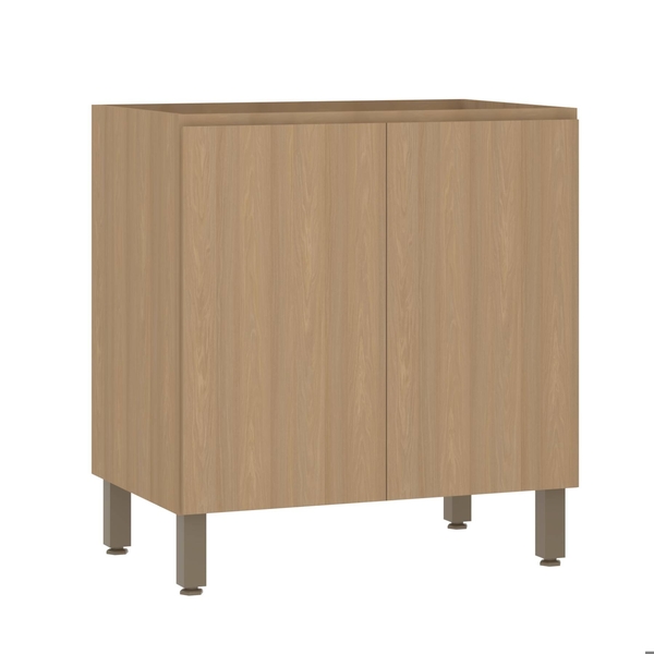 Balcão 2 Portas 80x87x53cm Madeira Freijó Slim Luciane