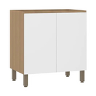 Balcão 2 Portas 80x87x53cm Madeira Freijó Slim Luciane