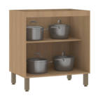 Balcão 2 Portas 80x87x53cm Madeira Freijó Slim Luciane