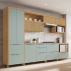 Balcão 1 Gaveta 80x91x52cm Madeira Verde Marquesa Nesher