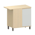 Balcão 1 Porta 95x90x53cm Madeira Carvalho Aura Luciane