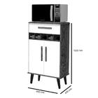 Balcão Adega Hortência Branco Romar Móveis Cozinha