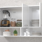 Balcão Aéreo Armário Modular Branco Com 3 Portas Serviço