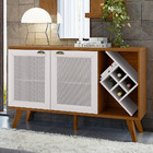 Balcão Aline 02 Portas Off White E Ypê - D'rossi