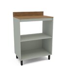 Balcão Alto 2 Portas Com Nicho Rubi Yescasa Verde Oliva