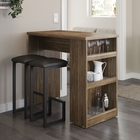 Balcão Americano Marrom Fumê