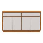 Balcão Ana 4 Portas 2 Gavetas Ypê Off White Bnn Decor