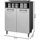 Balcao Ana 513 Branco Moveis Parana