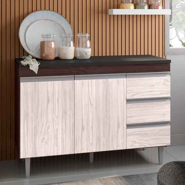 Balcão Anderson 1,2 Castanho Avelã Sem Tampo