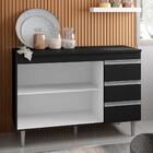 Balcão Anderson 1,2 Preto Sem Tampo