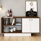 Balcão Aparador 2 Portas Emoção Branco - Estilare