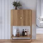 Balcão Aparador Bar 90cm Com 2 Portas Mario Hanover/dourado A