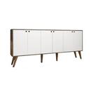 Balcão Aparador Buffe Retro 6 Pts Guatemala  Castanho  Bela C