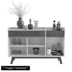 Balcão Aparador Buffet 3 Portas 1 Gaveta Gênova G03 Canela -