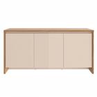 Balcão Aparador Buffet 3 Portas 1 Gaveta Madrid C14 Noce/off