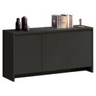 Balcão Aparador Buffet 3 Portas 1 Gaveta Madrid C14 Preto - M