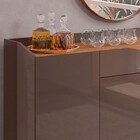 Balcão Aparador Buffet 4 Portas 1 Gaveta Ravena C14 Cinza Per