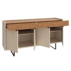 Balcão Aparador Buffet 4 Portas 2 Gavetas Berlim C14 Off Whit