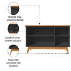 Balcão Aparador Buffet Absoluto 3 Portas Com Pés De Madeira R