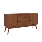 Balcao Aparador Buffet Madeira 2 Portas 3 Gavetas Tivoli - Ca