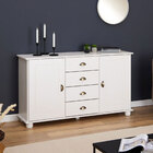 Balcão Aparador Buffet Madeira 2 Portas 4 Gavetas Colmar - Br