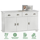 Balcão Aparador Buffet Madeira 3 Portas 2 Gavetas Colmar - Br