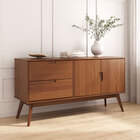 Balcao Aparador Buffet Madeira Maciça 2 Portas 2 Gavetas Tivo