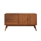 Balcao Aparador Buffet Madeira Maciça 2 Portas 2 Gavetas Tivo