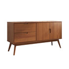 Balcao Aparador Buffet Madeira Maciça 2 Portas 2 Gavetas Tivo