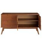 Balcao Aparador Buffet Madeira Maciça 2 Portas 2 Gavetas Tivo