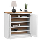 Balcão Aparador Buffet Madeira Maciça 2 Portas Bolton - Branc