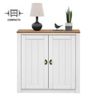 Balcão Aparador Buffet Madeira Maciça 2 Portas Bolton - Branc