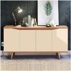 Balcão Aparador Buffet Pés Palito 160cm 4 Portas Grace C14 Of