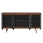 Balcão Aparador Buffet Pés Palito 160cm 4 Portas Grace C14 Pr