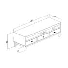 Balcão Aparador Colonial Com 3 Gavetas 120x41x60cm Mel Branc