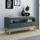 Balcão Aparador Colonial Com 3 Gavetas 120x41x60cm Mel Petro