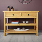 Balcão Aparador Madeira 1 Gaveta 2 Prateleiras Rústico