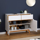 Balcão Aparador Madeira 2 Portas 2 Gavetas Tibor - Branco Mad