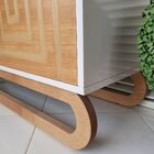 Balcão Aparador Moderno Buffet 70x100x45cm Em Madeira Maciça