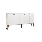 Balcao Aparador Retro San Marino Branco Casa Mobilia