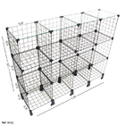 Balcão Aramado Com Tampo De Vidro - 1,20 X 1,00 X 0,30