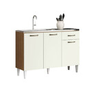 Balcão Aramoveis Atenas 3 Portas 1 Gaveta Sem Tampo