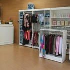 Balcão Arara Central Com Vidro Lojas 100% Mdf Branco Desmonta