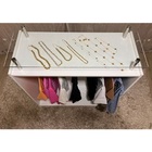 Balcão Arara Expositor Com Vidro Branco 110x87x38cm - Deep