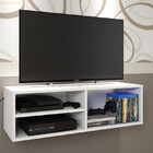 Balcão Armário Aéreo Cor Branca Tv Cds Organizador Sala