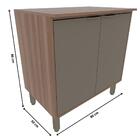 Balcão Armário Baixo Para Cooktop 2 Portas 1 Prateleira Cozin