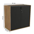 Balcão Armário Baixo Para Escritório 2 Portas 91cm Star K01 F