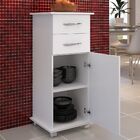 Balcão Armário Branco Base P/  Utensilios Multiuso 2 Gavetas