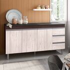 Balcão Armário Com Tampo 160 Cm Andréia Castanho Avelã